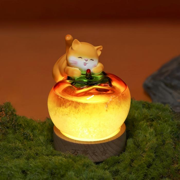 Shangxinle Forbidden City Cat Good Luck Weather Bottle Night Light