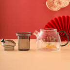 Shangxinle Forbidden City High-Temperature Resistant Glass Bubble Fruit Teapot Cover