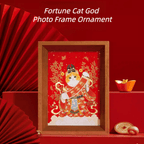 The Palace Museum Fortune Cat God Photo Frame Ornament