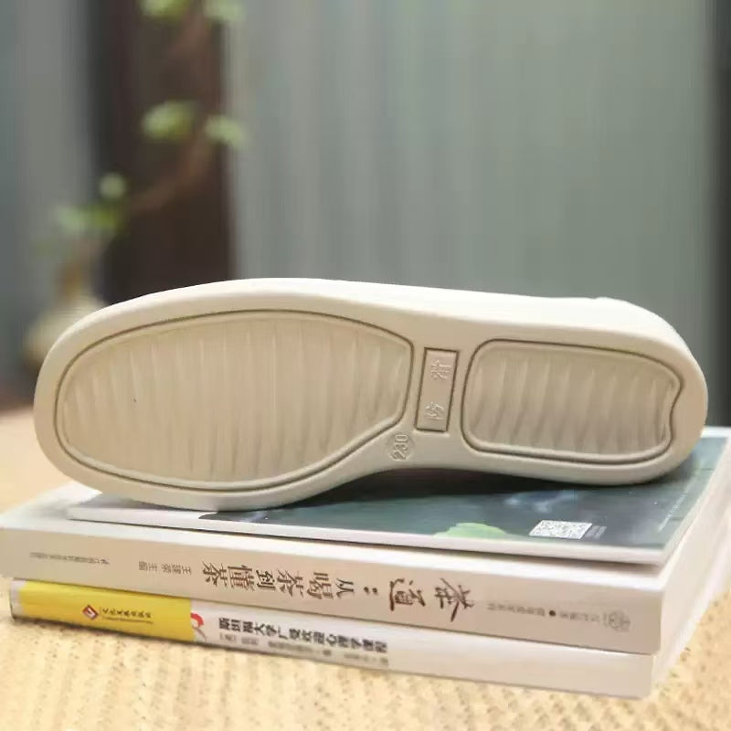 Neilan Sheng Breathable  White Sneakers Slip-On Casual Women's Shoes