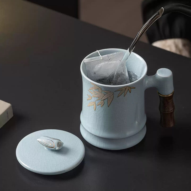 Shangxinle Forbidden City Bamboo Shaped Tea Cup