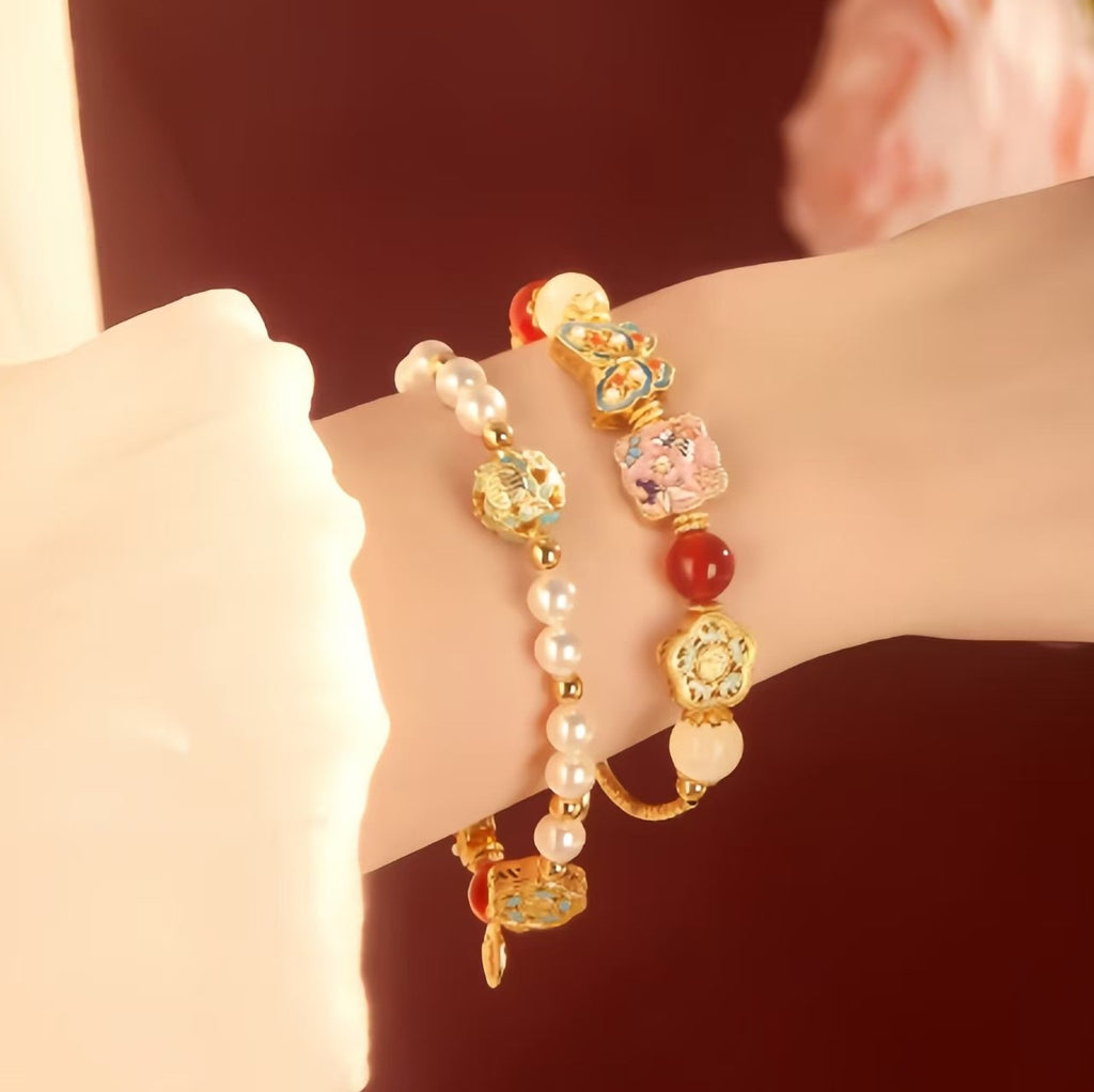 The Palace Museum Treasure Butterfly Bracelet Pearl Gift