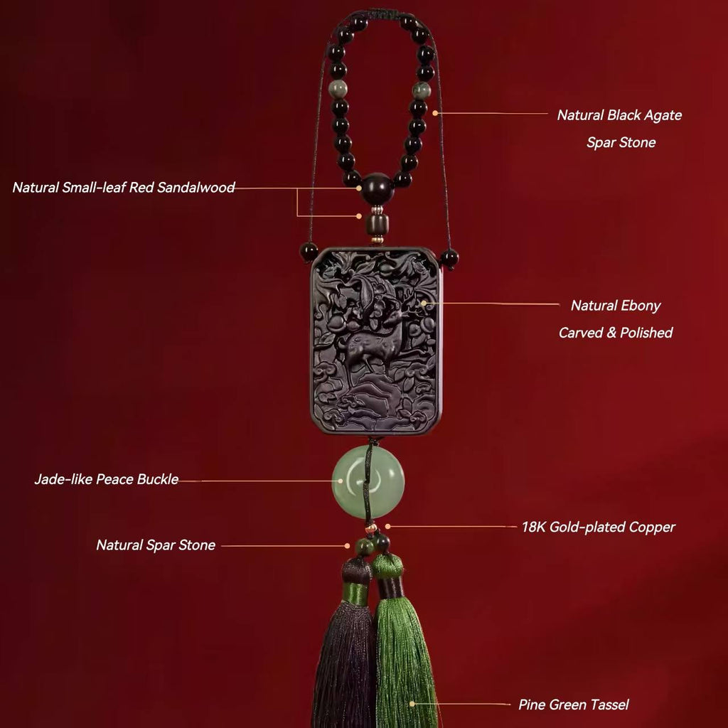 The Palace Museum Safe Journey Sandalwood Car of Birthday Gift