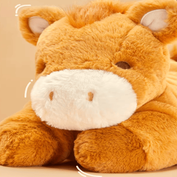 The Palace Museum Little Fortune Horse Pillow Blanket