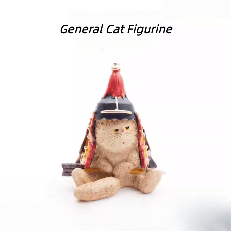 The Palace Museum Imperial General Cat Figurine