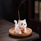 Shangxinle Forbidden City Cat Thread Incense Sandalwood Ornament