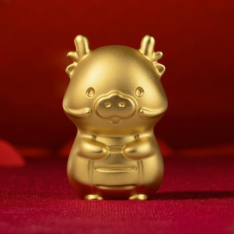 Shangxinle Forbidden City Golden Dragon Office Desk Copper Ornament