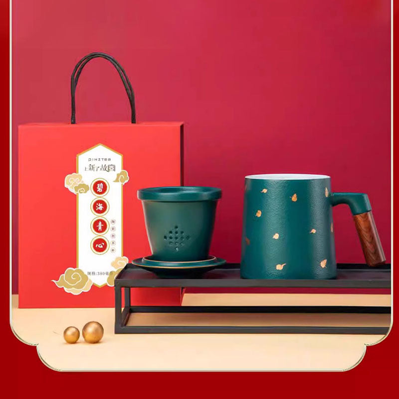 Shangxinle Forbidden City Ceramic Office Tea Leakage Cup