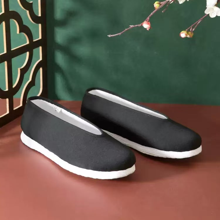 Neilan Sheng Chinese-Style Old Beijing Black Casual Breathable Men's Shoes