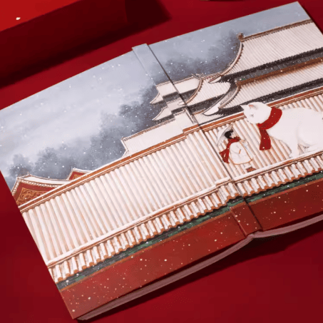 The Palace Museum Cat Four Seasons Hand-Painted Set