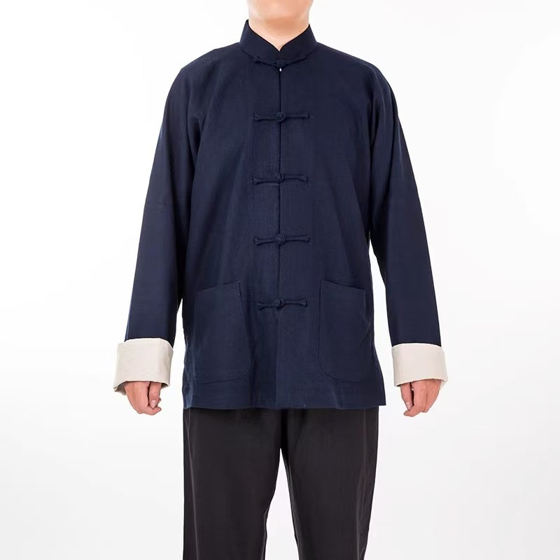 Rui Fu Xiang New Tangzhuang Long-Sleeve Men's Shirts