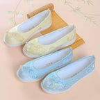 Neilan Sheng  Retro Pointed-Toe Hanfu Traditional Embroidered Women's Shoes