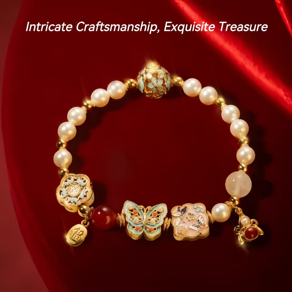 The Palace Museum Treasure Butterfly Bracelet Pearl Gift