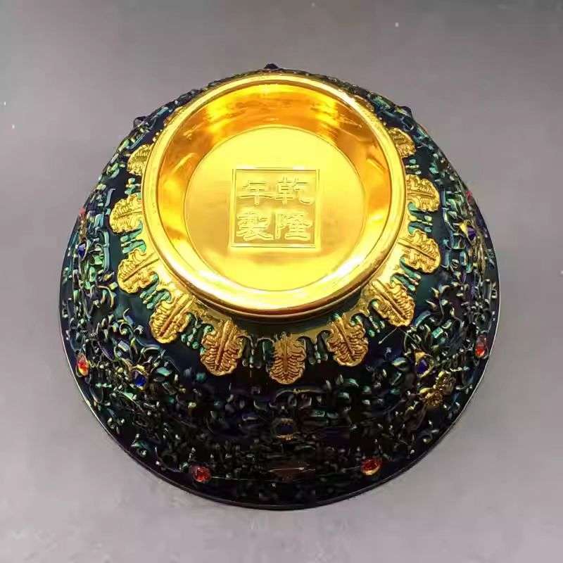 The Cloisonne Auspicious Eight Treasures Gilded Bowl