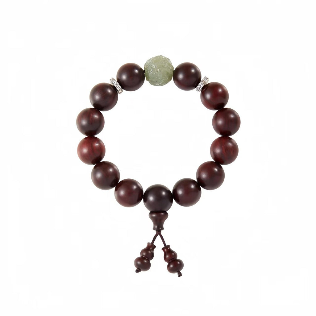 The Palace Museum Dragon-Patterned Rosewood Wooden Bracelet Gift