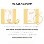 The Palace Museum Golden Branch Jade Rabbit Osmanthus Flower Bracelet