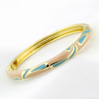 The JTF Beijing Cloisonne Bangle for Women Enameled Fine Round Bangle Bestie Gift