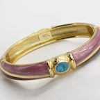 The Cloisonne Enameled  Bangle Open-Ended Women's