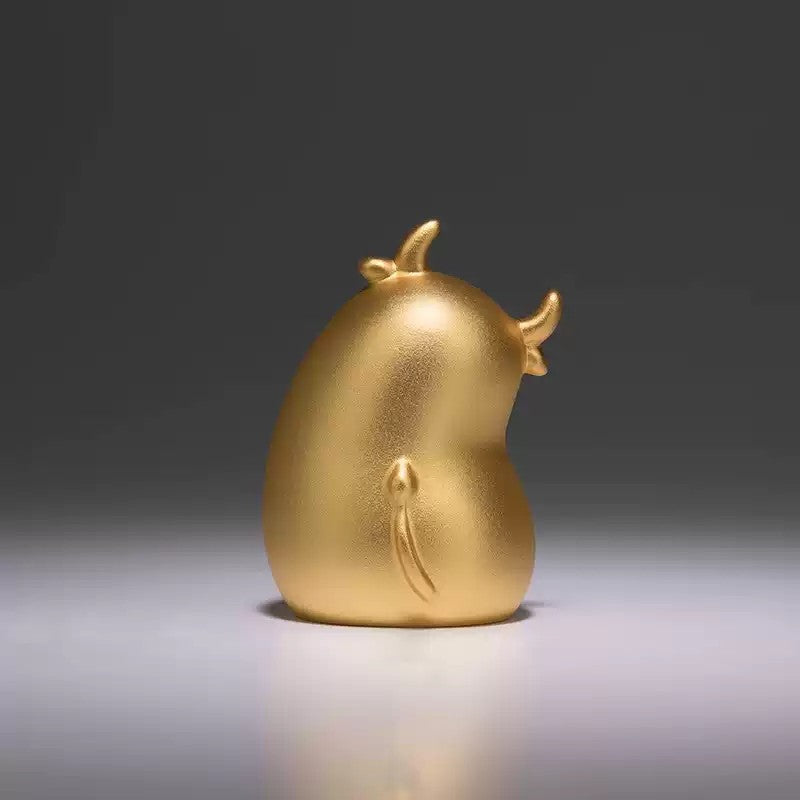 Shangxinle Forbidden City Cute Cartoon Cattle Copper Ornament