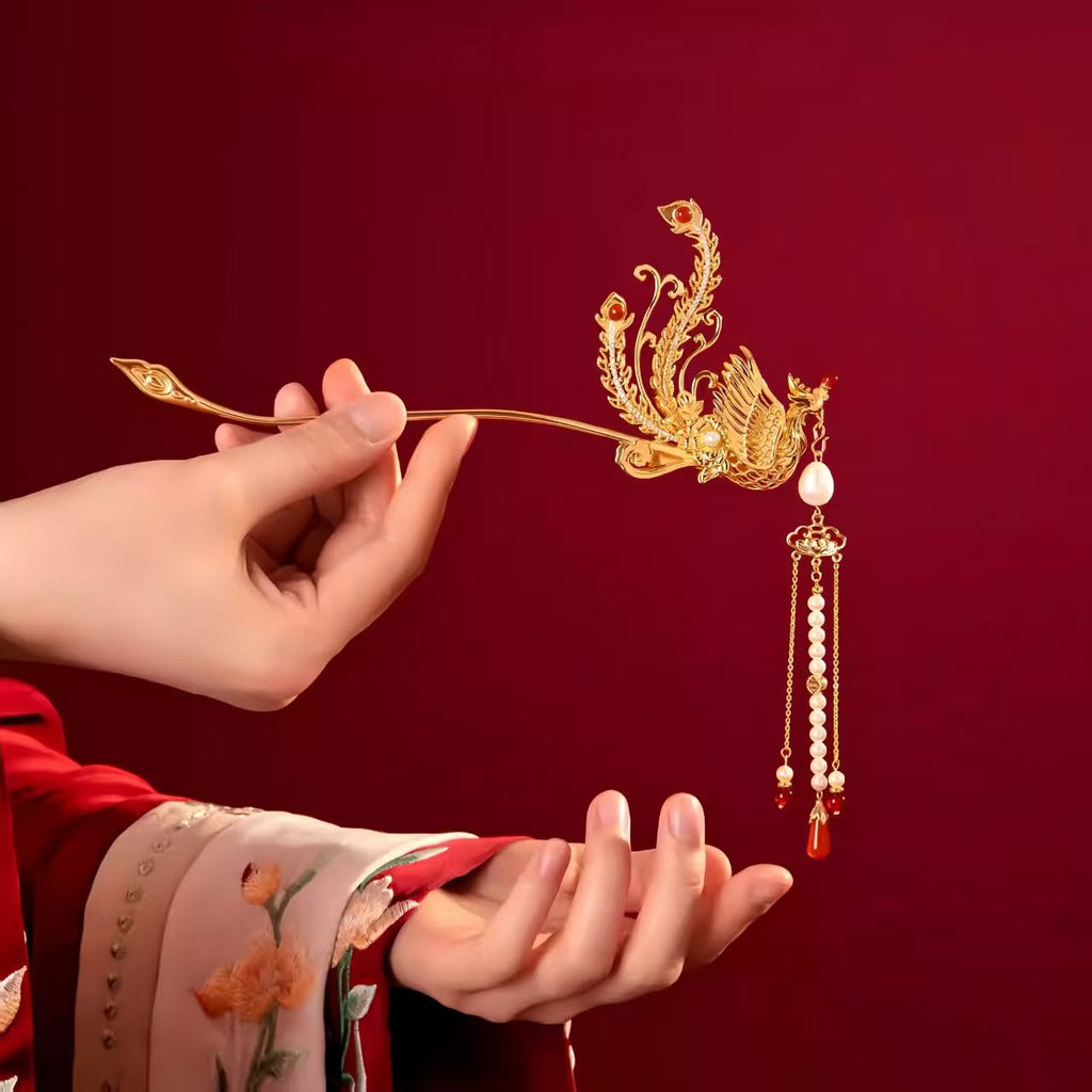 The Palace Museum Phoenix Hairpin New Chinese-Style Phoenix Ornament Creative Gift