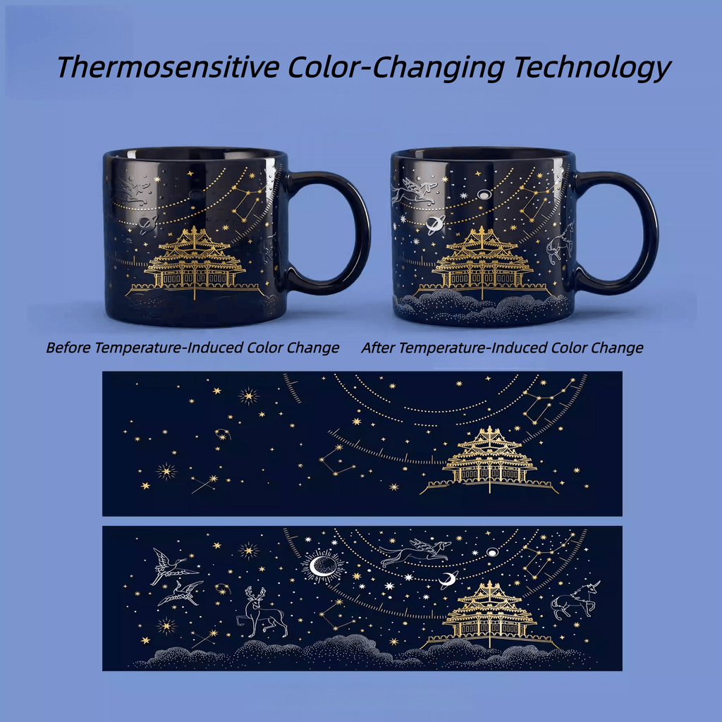 The Palace Museum Jiaolou Starry Night Thermosensitive Mug