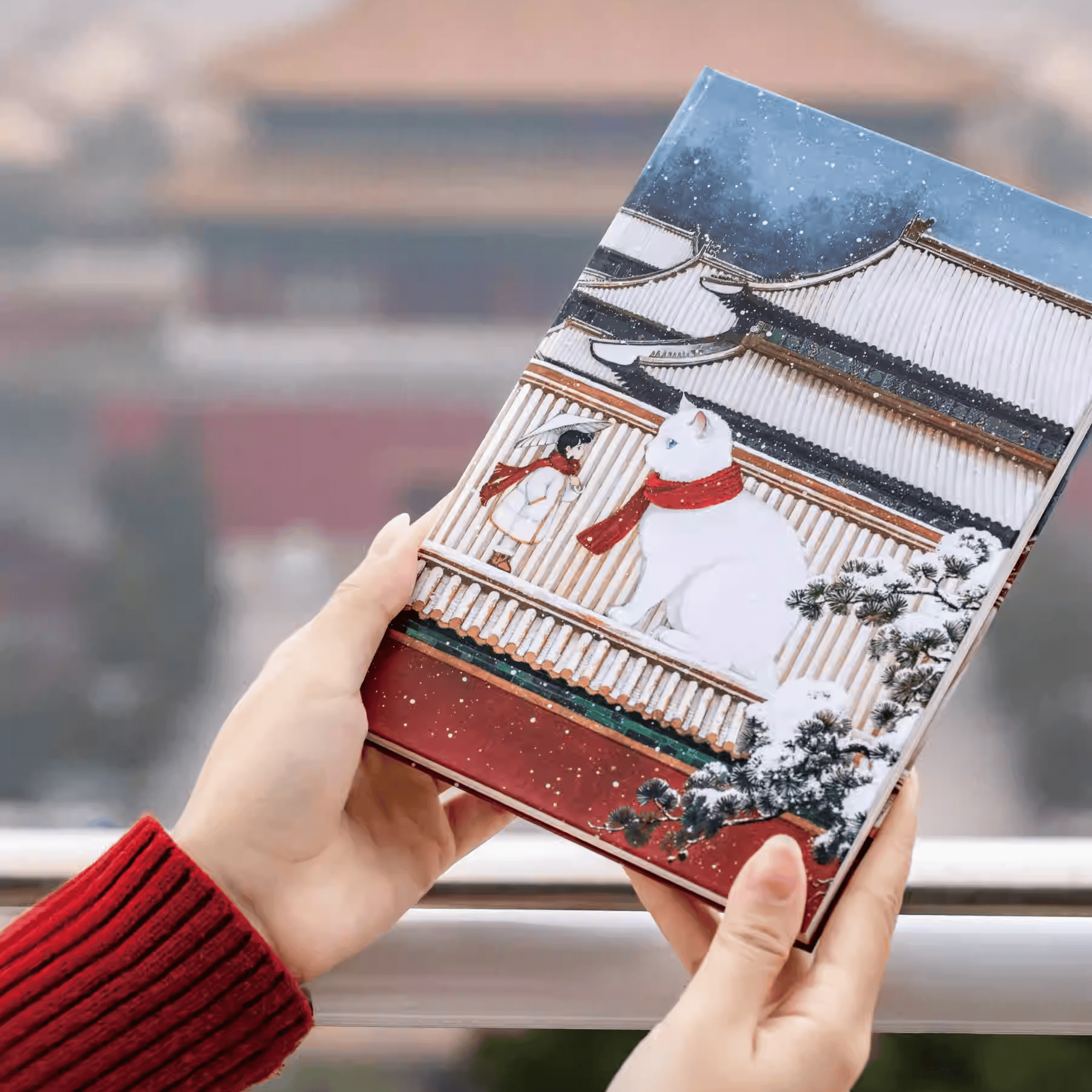 The Palace Museum Cat Four Seasons Hand-Painted Set