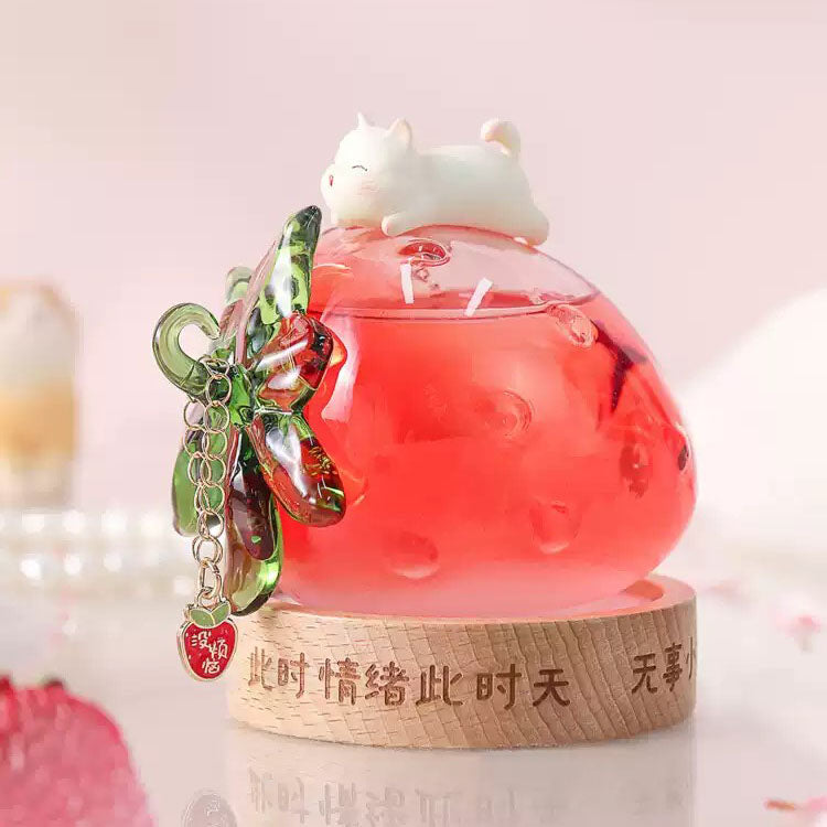 Shangxinle Forbidden City Strawberry Weather Bottle Night Light