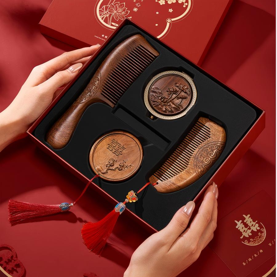 Shangxinle Forbidden City Mirror Comb Set