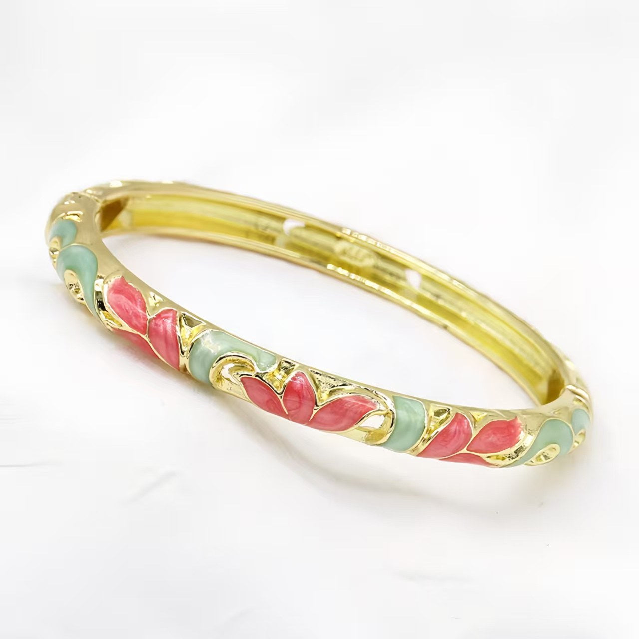 The JTF Cloisonne Bangle with Enamel Work Women's
