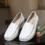 Neilan Sheng Breathable  White Sneakers Slip-On Casual Women's Shoes