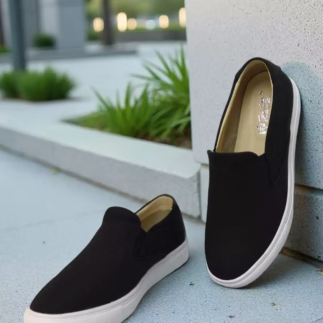 Neilan Sheng  2025 New Summer Breathable Low-Top Slip-On Canvas Men's Shoes