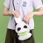 The Palace Museum Panda & Calligraphy Art Plush Crossbody Bag