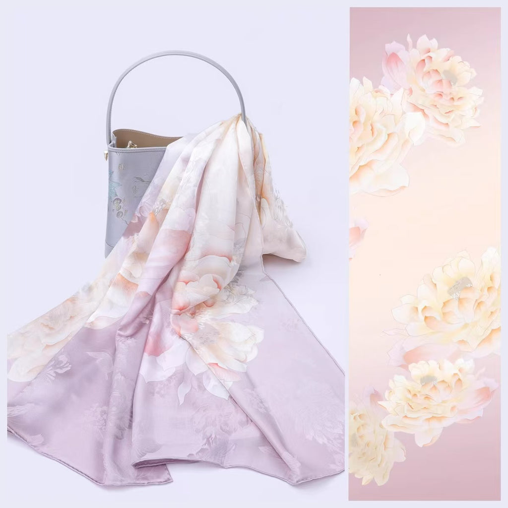 Rui Fu Xiang  Mulberry Silk Scarf - Premium Gift Women's Scarfs