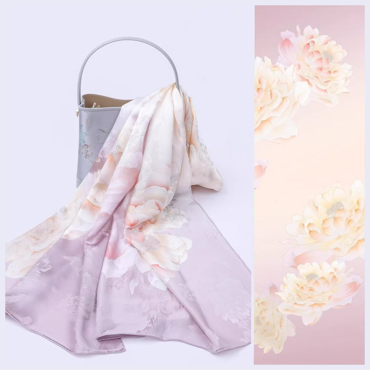 Rui Fu Xiang  Mulberry Silk Scarf - Premium Gift Women's Scarfs