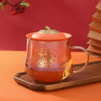 Shangxinle Forbidden City Persimmon-Shaped Glass Tea Cup