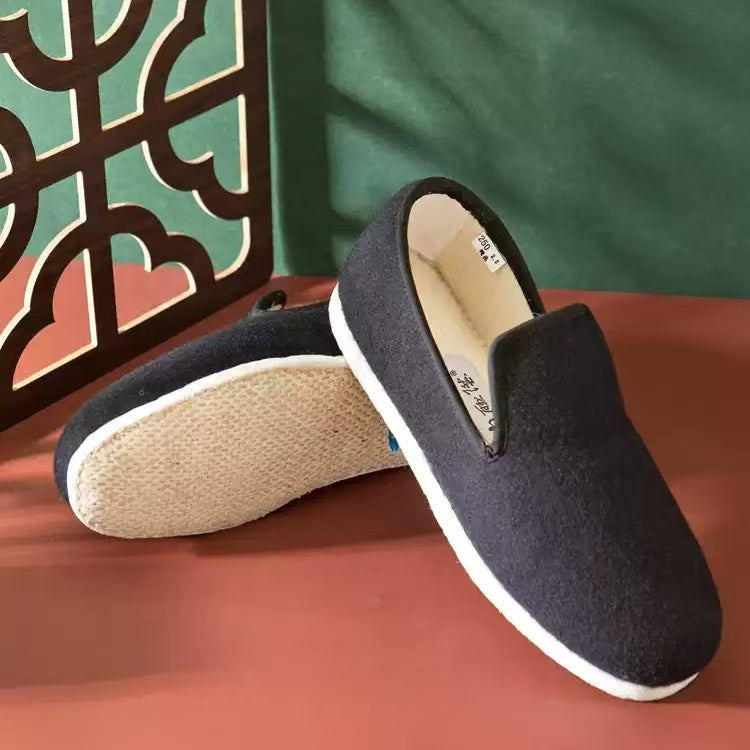 Neilan Sheng Multi-Layer Sole Warm Woolen Tongue Men's shoes