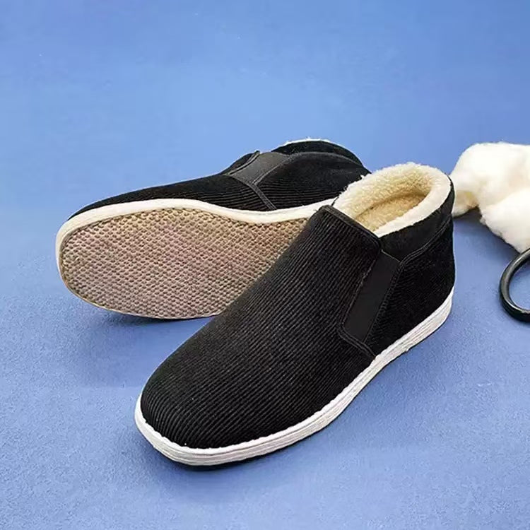 Neilan Sheng  Multi-Layer Sole Corduroy Fleece-Lined Cotton Men's Shoes