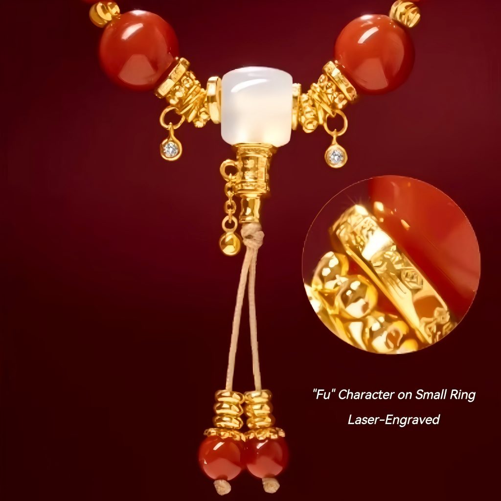 The Palace Museum Baifu Hetian Jade Wushitai Pendant