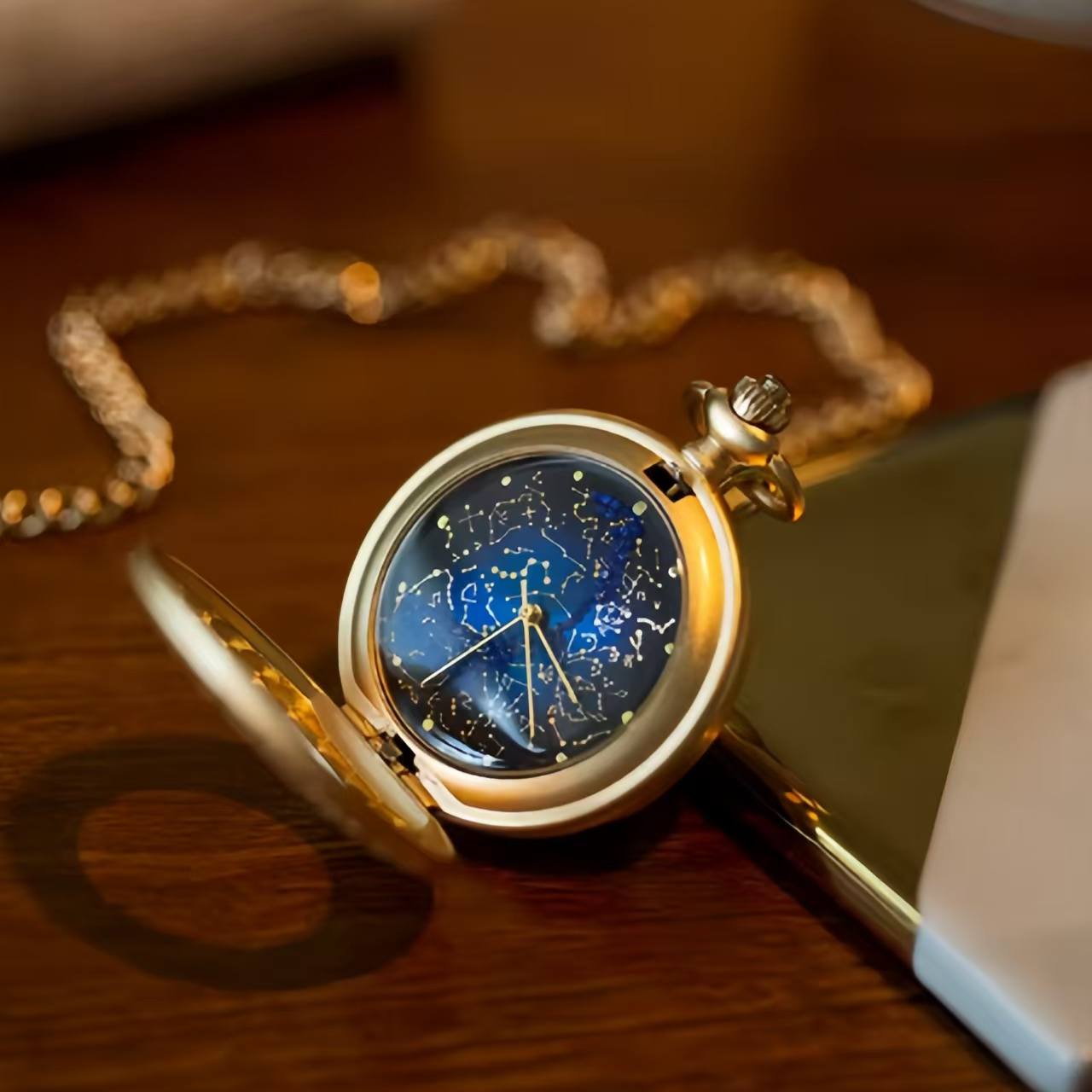 The Palace Museum Arctic Star Chart Vintage Celestial Pocket Watch