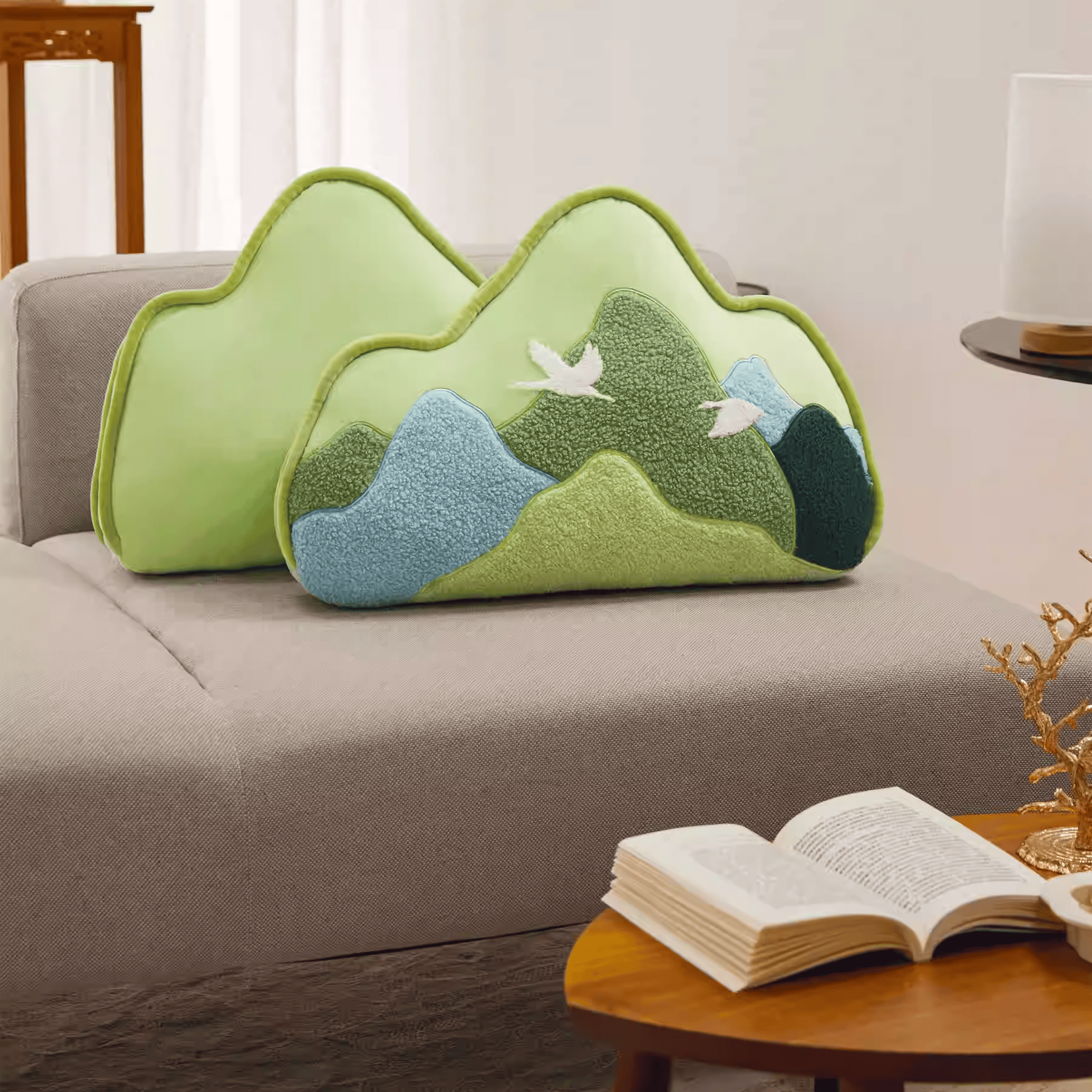 The Palace Museum Thousand Li of Rivers and Mountains Cushion