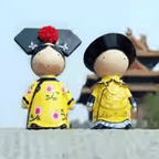 The Palace Museum Imperial Emperor & Empress Coin Bank Figurine