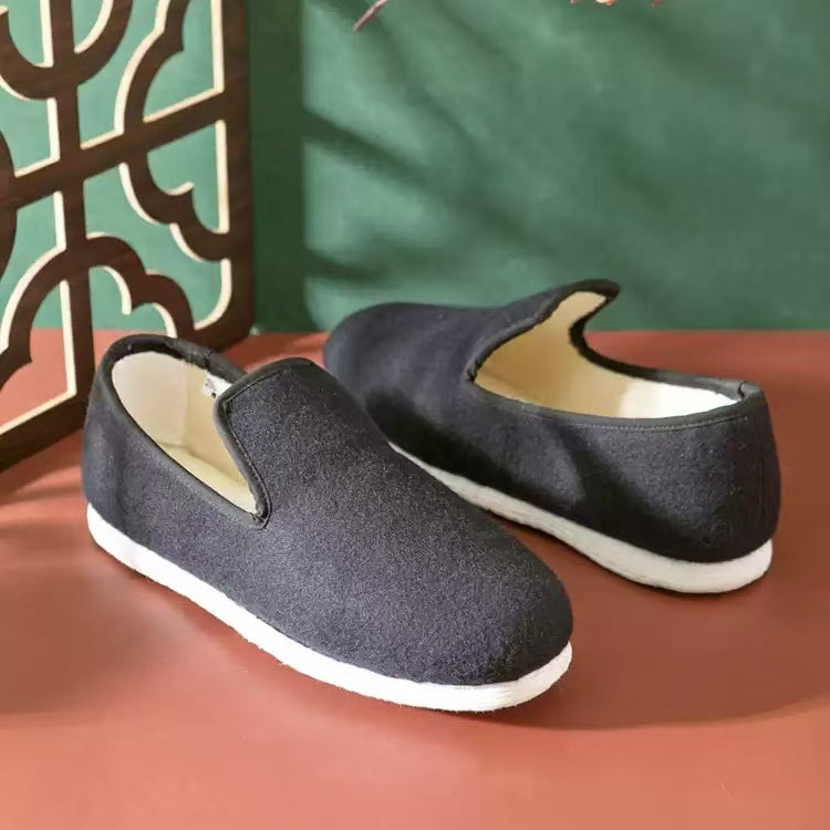 Neilan Sheng Multi-Layer Sole Warm Woolen Tongue Men's shoes