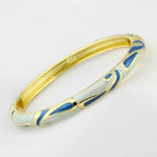 The JTF Beijing Cloisonne Bangle for Women Enameled Fine Round Bangle Bestie Gift