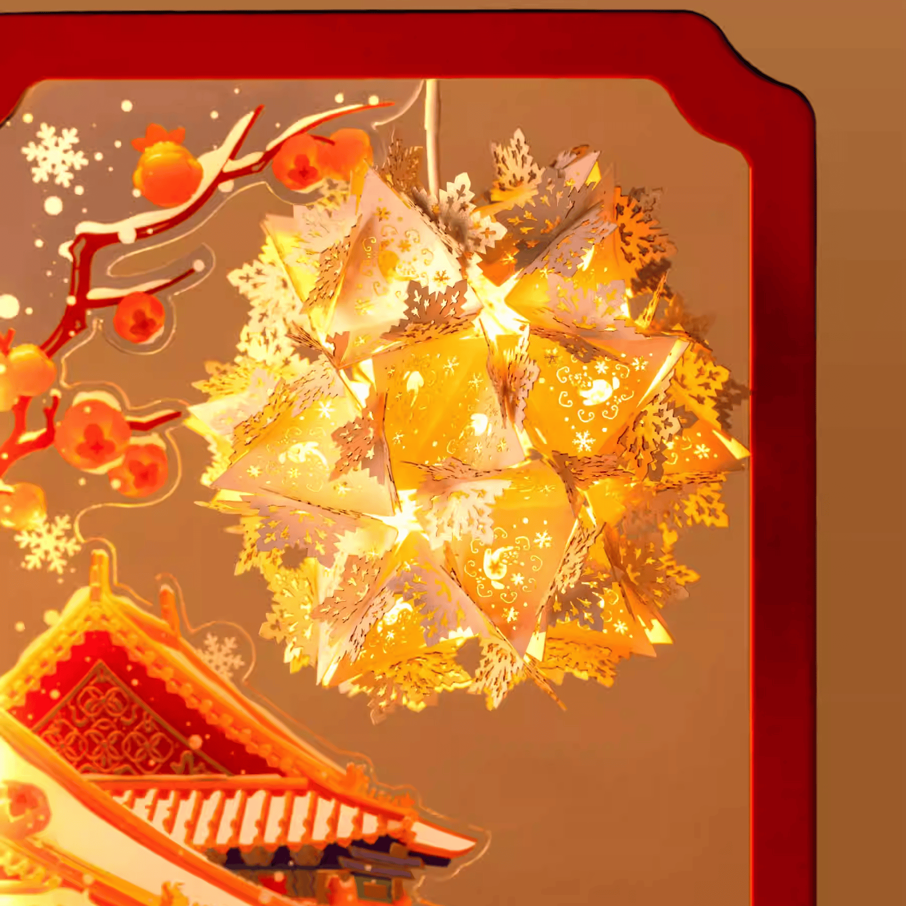 The Palace Museum Forbidden City Snow Paper Carving Lamp