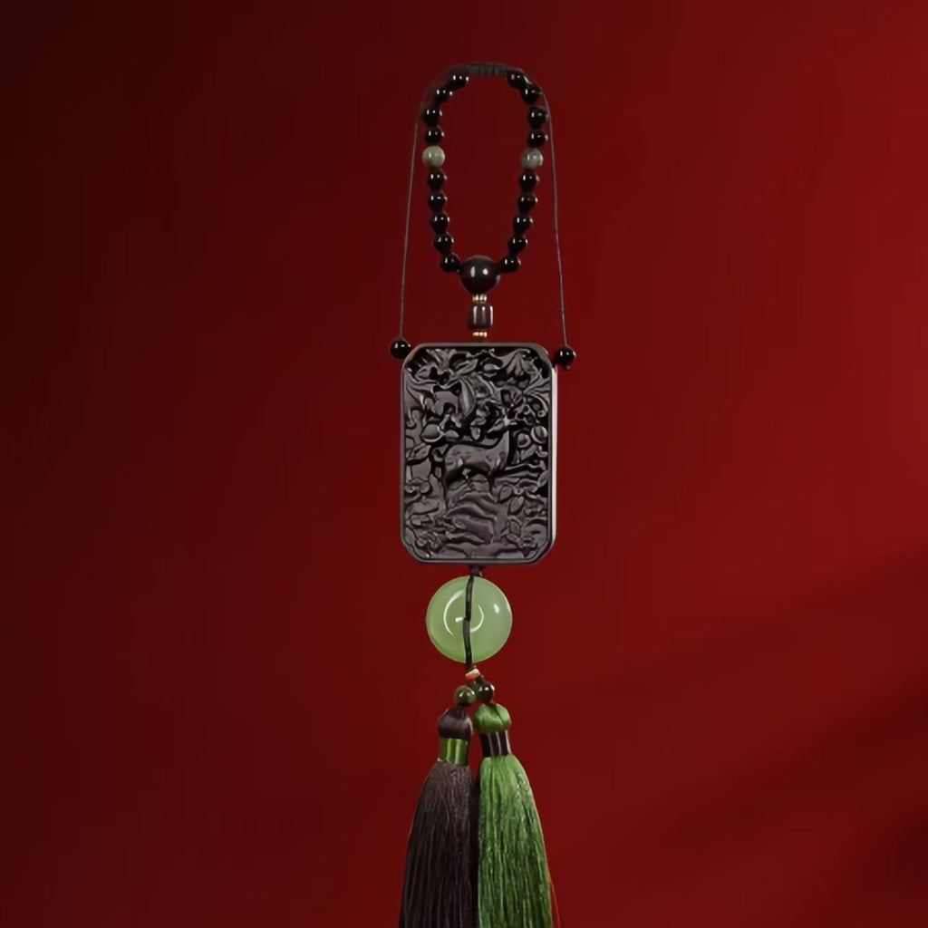 The Palace Museum Safe Journey Sandalwood Car of Birthday Gift