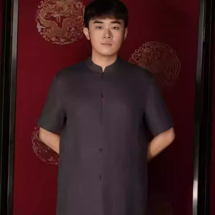 Ruifuxiang  Sleeve Spring/Summer/Fall Loose Cropped  Men's T-shirts