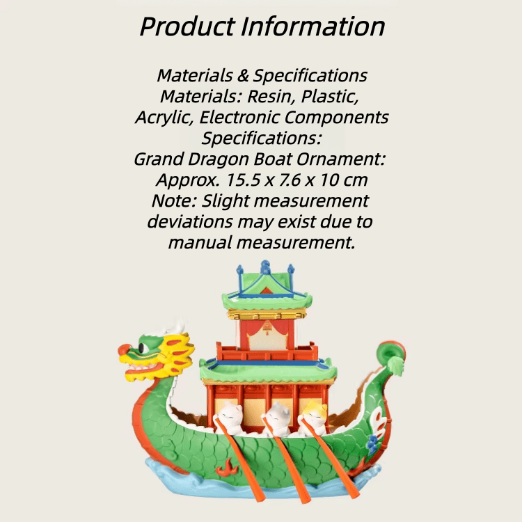 The Palace Museum Grand Dragon Boat Night Light Ornament