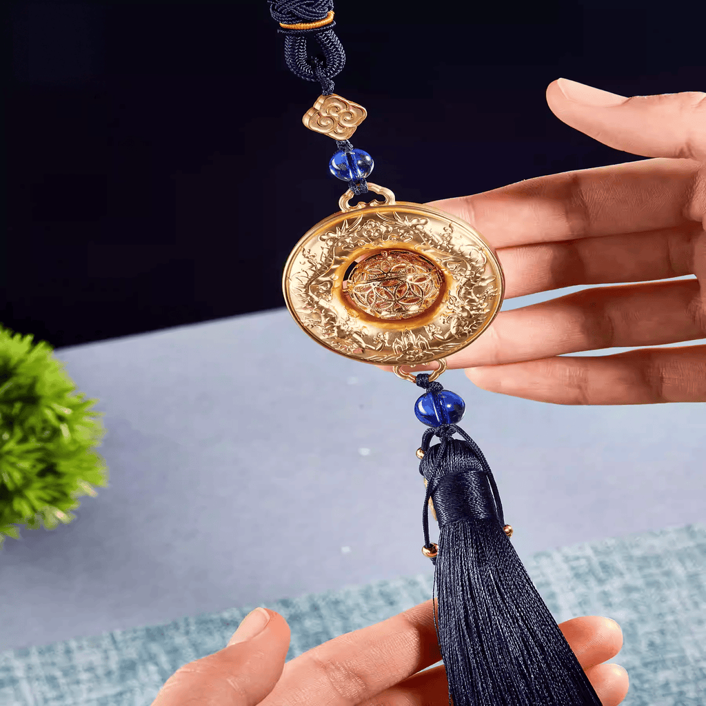 The Palace Museum Double Dragons Playing with a Pearl Car Air Freshener Ornament