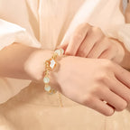 The Palace Museum Golden Branch Jade Rabbit Osmanthus Flower Bracelet