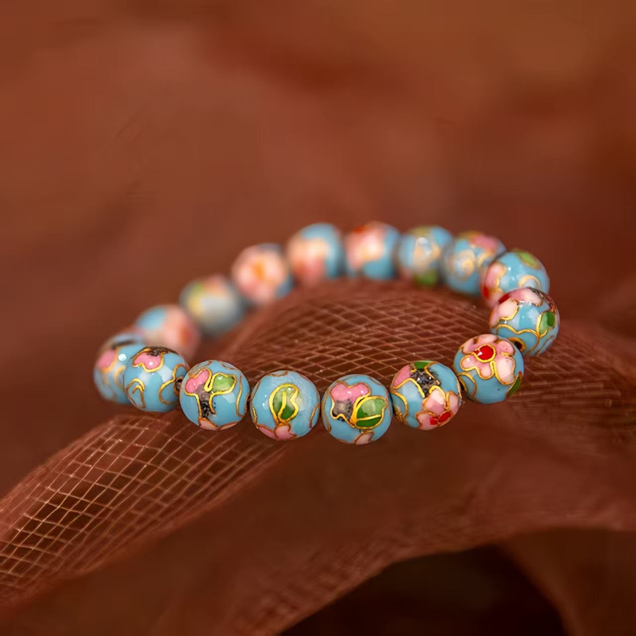 The Cloisonne Bracelet Jewelry for Men's and Women's Chinese-Style Gift